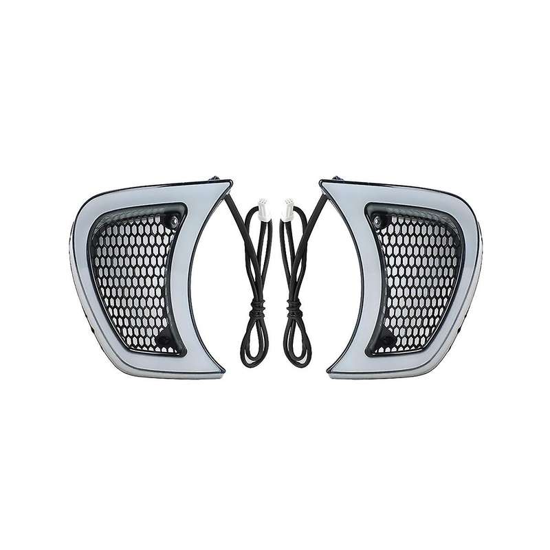 Motorbike12v Led Headlights for Road Glide After Turn Signal Light Ventilation Grille Light Daytime