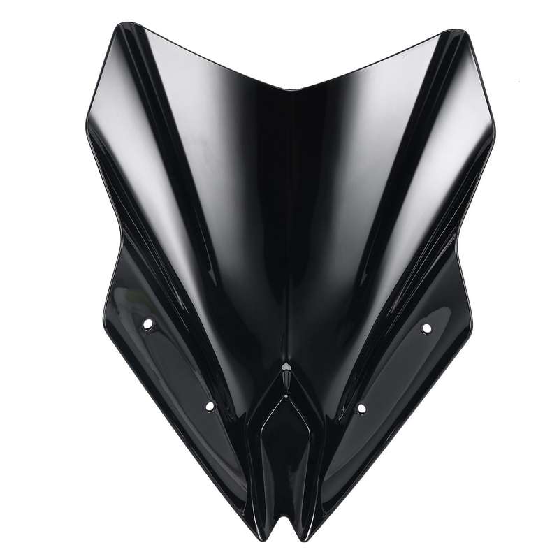 Motorccyle Windshield Windscreen Wind Deflector for NINJA 650 EX650 ER6F 2017-2020(Black)
