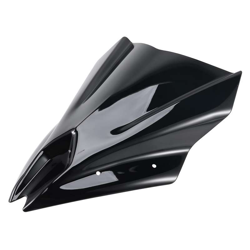 Motorccyle Windshield Windscreen Wind Deflector for NINJA 650 EX650 ER6F 2017-2020(Black)