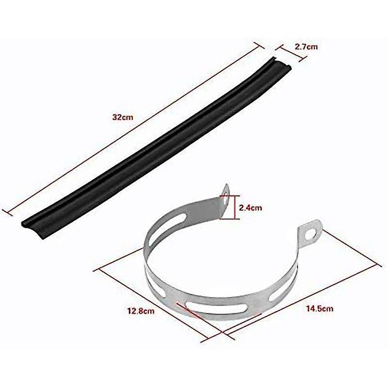 Motorcycle 11cm Exhaust Pipe Fixing Hanging Ring, Circular Fixing Ring, Muffler Pipe Mounting Bracke