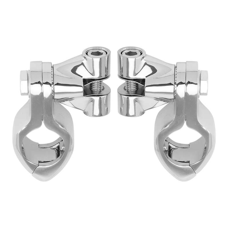 Motorcycle 1.25Inch 1 1/4Inch 32mm Pinless Engine Guard Footpeg Clamps Mounting Kit for Softail