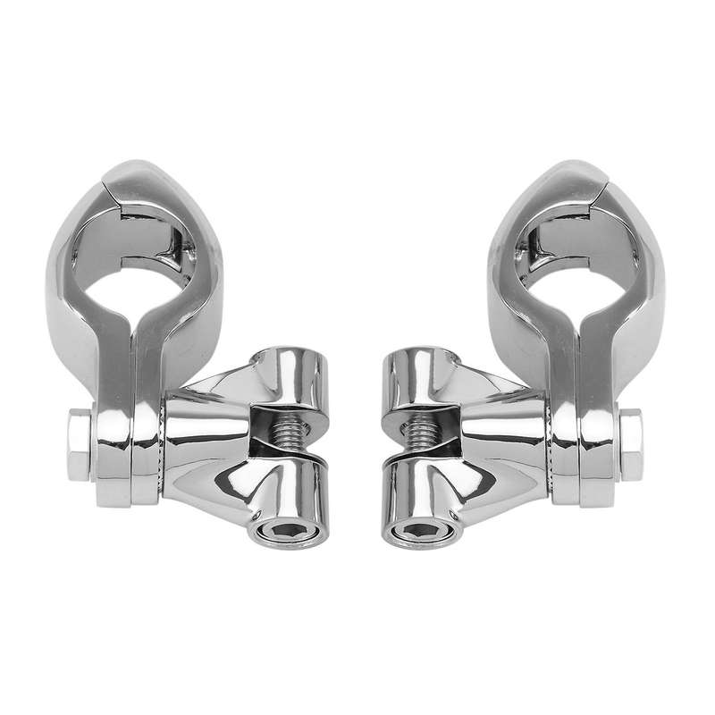Motorcycle 1.25Inch 1 1/4Inch 32mm Pinless Engine Guard Footpeg Clamps Mounting Kit for Softail