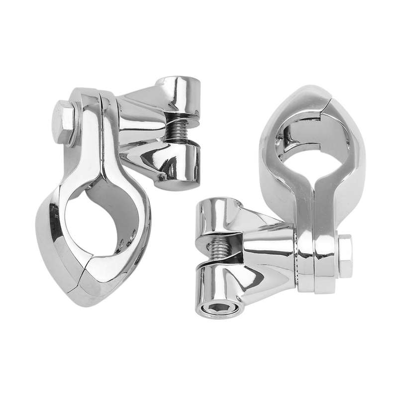 Motorcycle 1.25Inch 1 1/4Inch 32mm Pinless Engine Guard Footpeg Clamps Mounting Kit for Softail