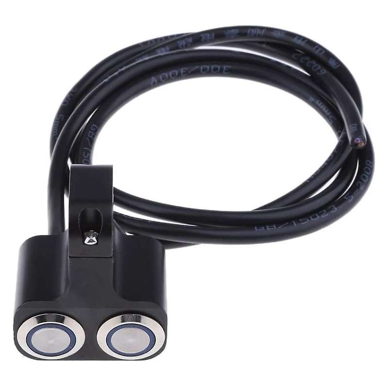 Motorcycle 1inch Handlebar Headlight Push Button Switch Waterproof 24mm Aperture