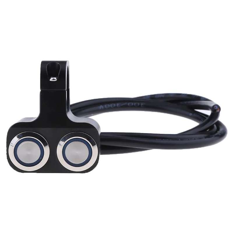 Motorcycle 1inch Handlebar Headlight Push Button Switch Waterproof 24mm Aperture