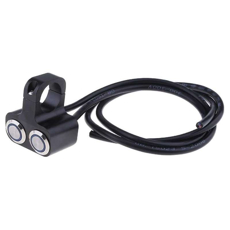 Motorcycle 1inch Handlebar Headlight Push Button Switch Waterproof 24mm Aperture