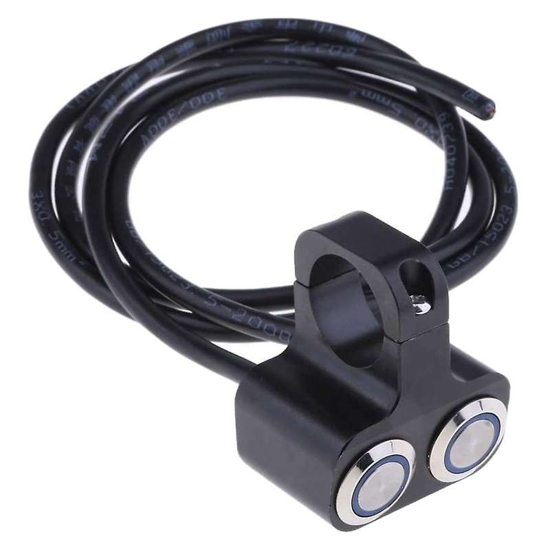 Motorcycle 1inch Handlebar Headlight Push Button Switch Waterproof 24mm Aperture