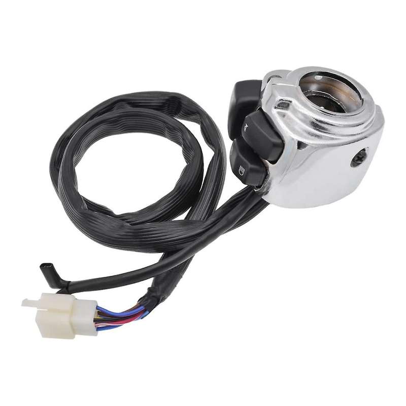 Motorcycle 1inch 25mm Silver Handlebar Control Switch for 1996-2012 Softail 883/1200 V-Rod with Wire