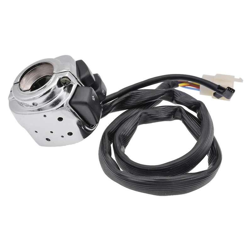 Motorcycle 1inch 25mm Silver Handlebar Control Switch for 1996-2012 Softail 883/1200 V-Rod with Wire