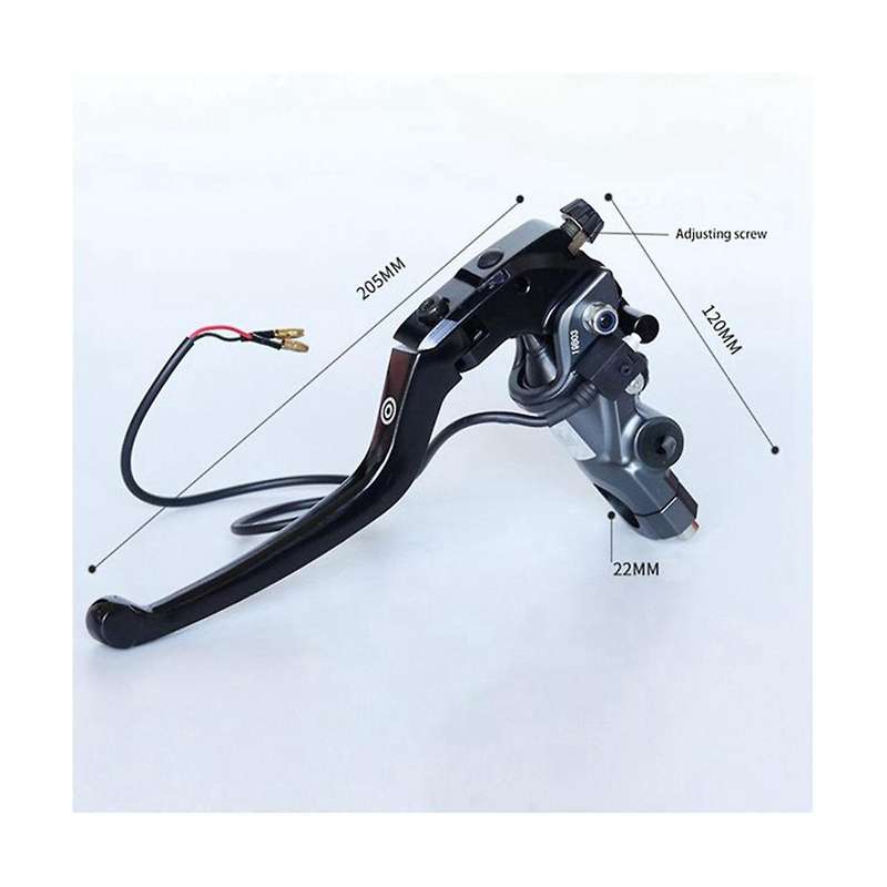Motorcycle 22mm Brake Pump Cable Clutch Lever Master Cylinder Hydraulic Pump Tank for Titanium