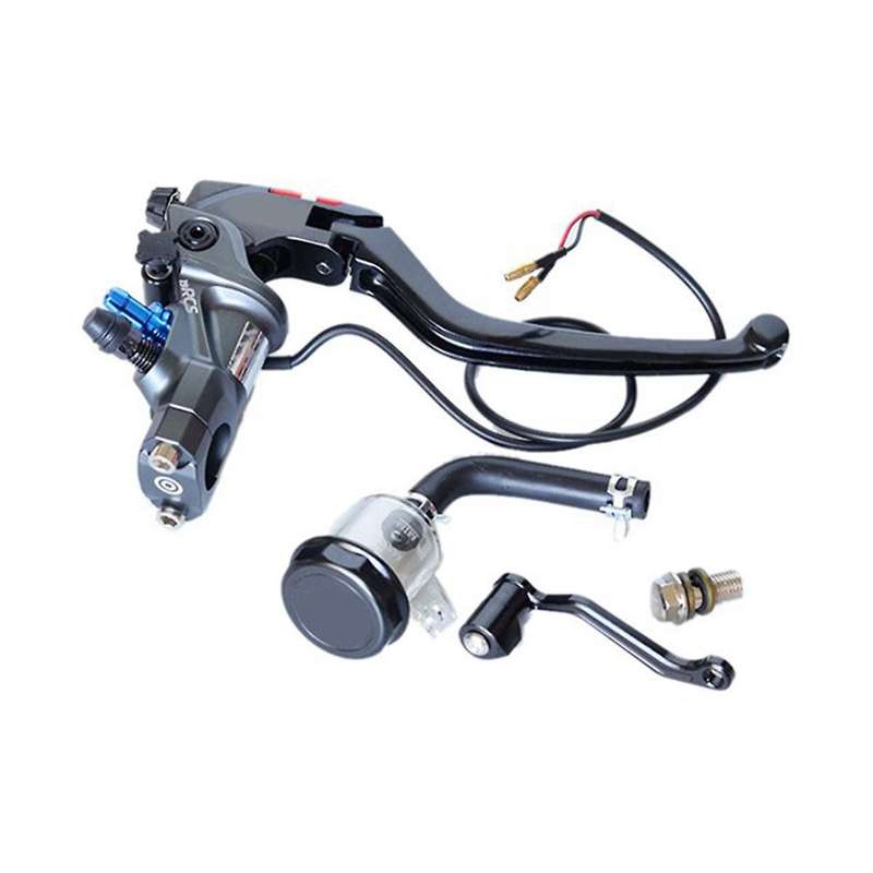 Motorcycle 22mm Brake Pump Cable Clutch Lever Master Cylinder Hydraulic Pump Tank for Titanium
