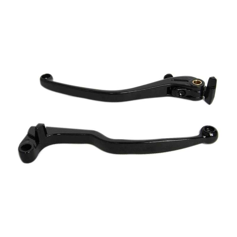 Motorcycle 2 Brake Clutch Hand Lever Black for 2004-2012 YZFR1 R1 2005-2012 YZFR6 R6 Black