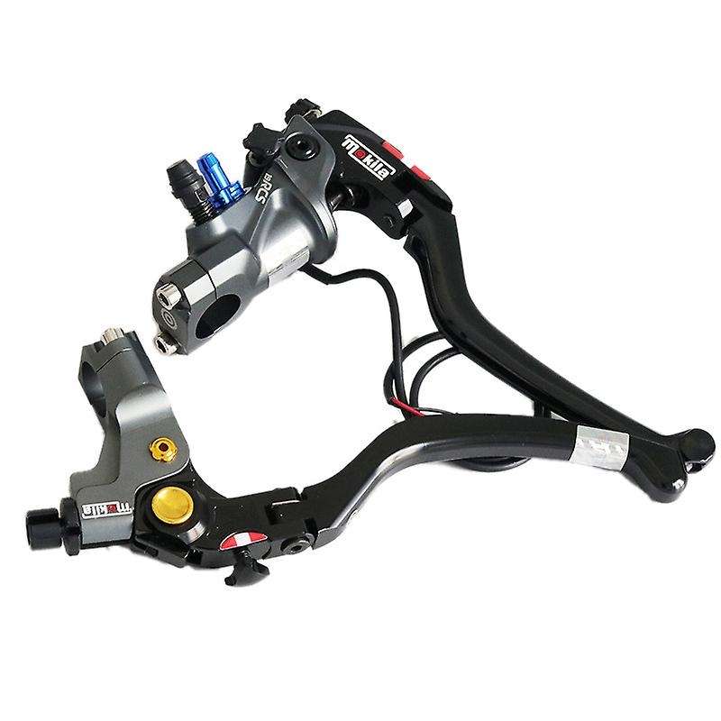 Motorcycle 22mm Brake Pump Cable Clutch Lever Master Cylinder Hydraulic Pump Tank for Black