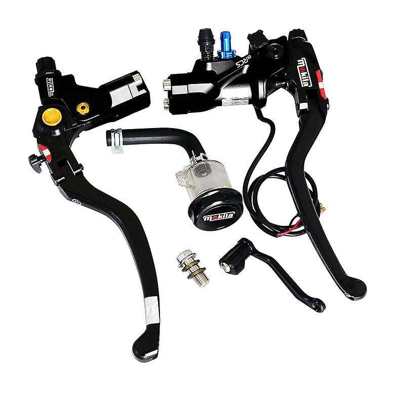 Motorcycle 22mm Brake Pump Cable Clutch Lever Master Cylinder Hydraulic Pump Tank for Black