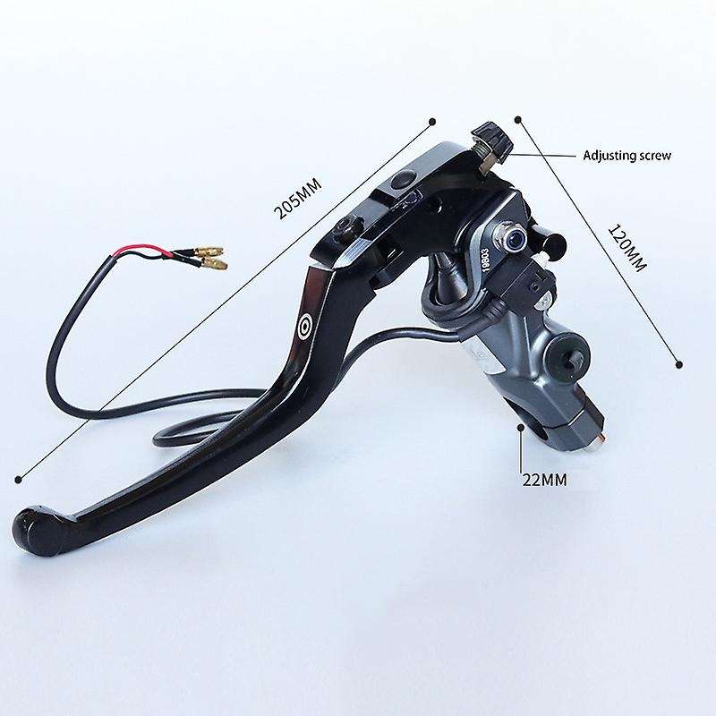 Motorcycle 22mm Brake Pump Cable Clutch Lever Master Cylinder Hydraulic Pump Tank for Black