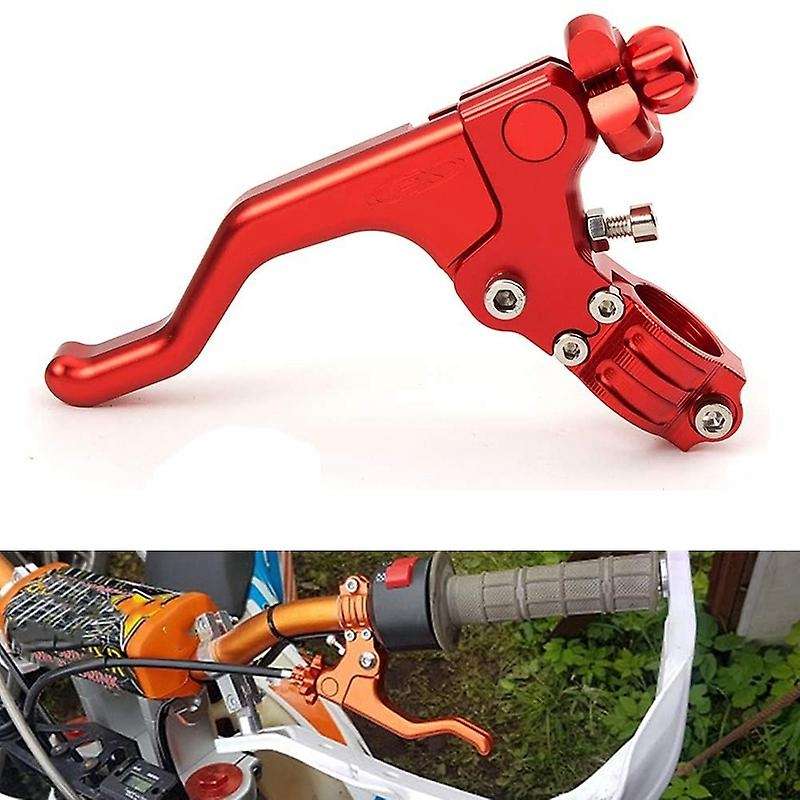 Motorcycle 22mm Short Stunt Clutch Lever Cable System for R for (Red)