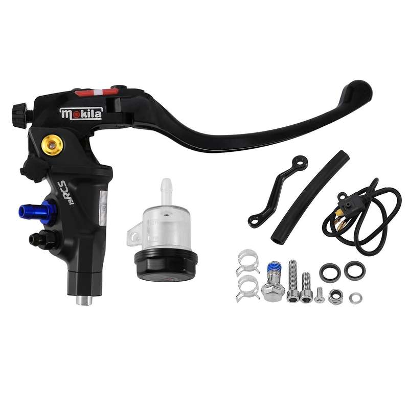 Motorcycle 22mm CNC Brake Pump Clutch Lever Master Cylinder Hydraulic Pump Tank for Black