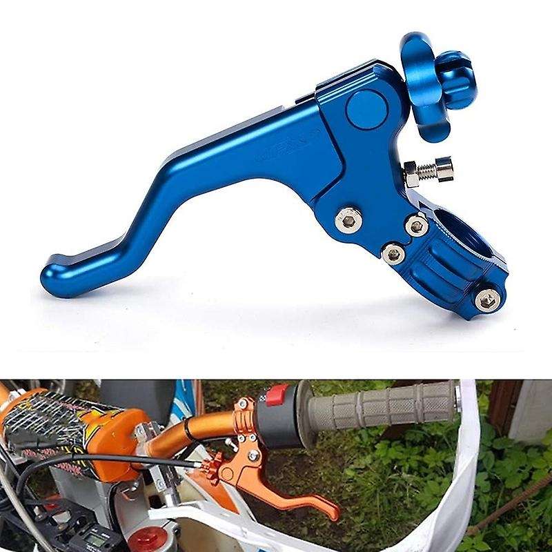 Motorcycle 22mm Short Stunt Clutch Lever Cable System for R for (Blue)
