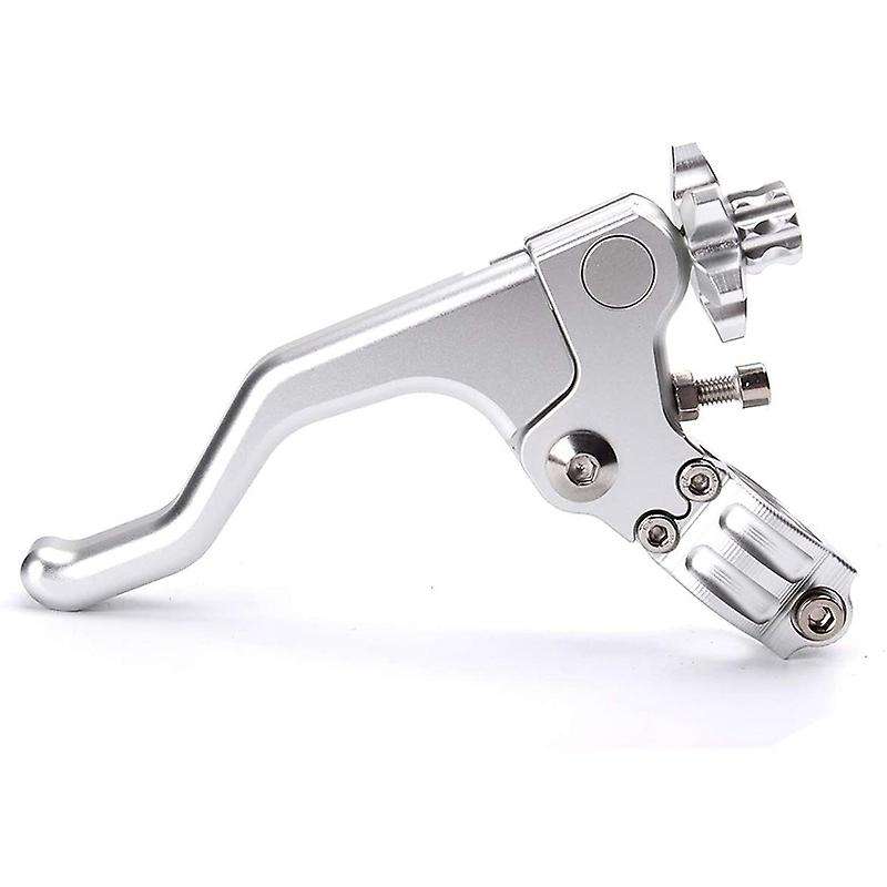 Motorcycle 22mm Short Stunt Clutch Lever Cable System for R for (Silver)
