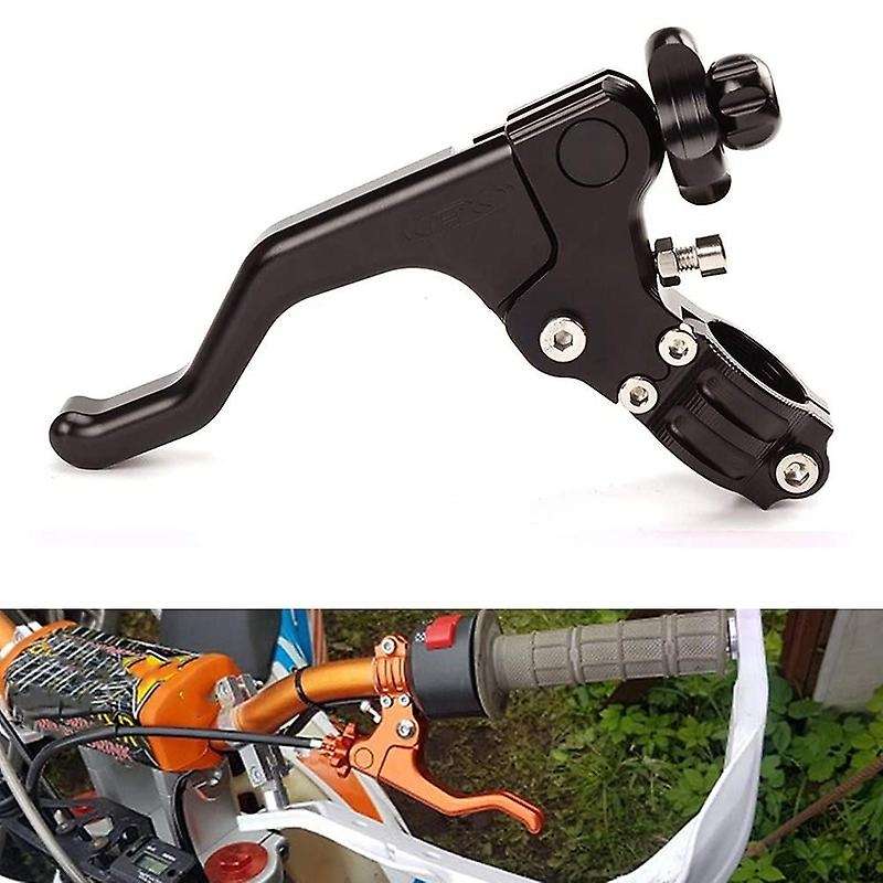 Motorcycle 22mm Short Stunt Clutch Lever Cable System for R for (Black)