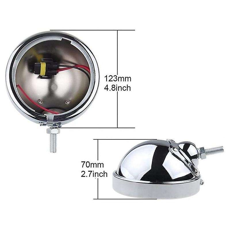 Motorcycle 4-1/2 Fog Lights Housing Bracket 4.5 Inch Led Passing Lamp Mount Ring Bucket Auxiliary La