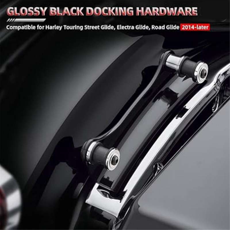 Motorcycle 4 Point Docking Hardware Kit Connection Plate for Touring Road Glide 2014-2023