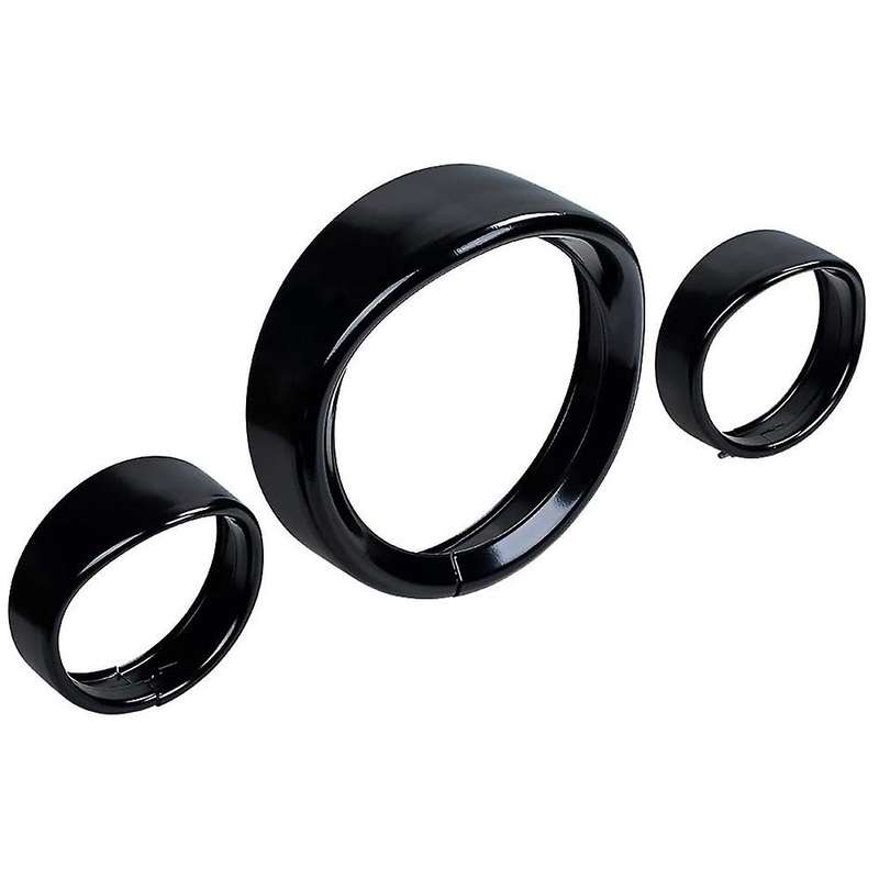 Motorcycle 4.5 Inch Auxiliary Light Visor Style Trim Ring+ 7 Inch Headlight Trim Replacement Accesso