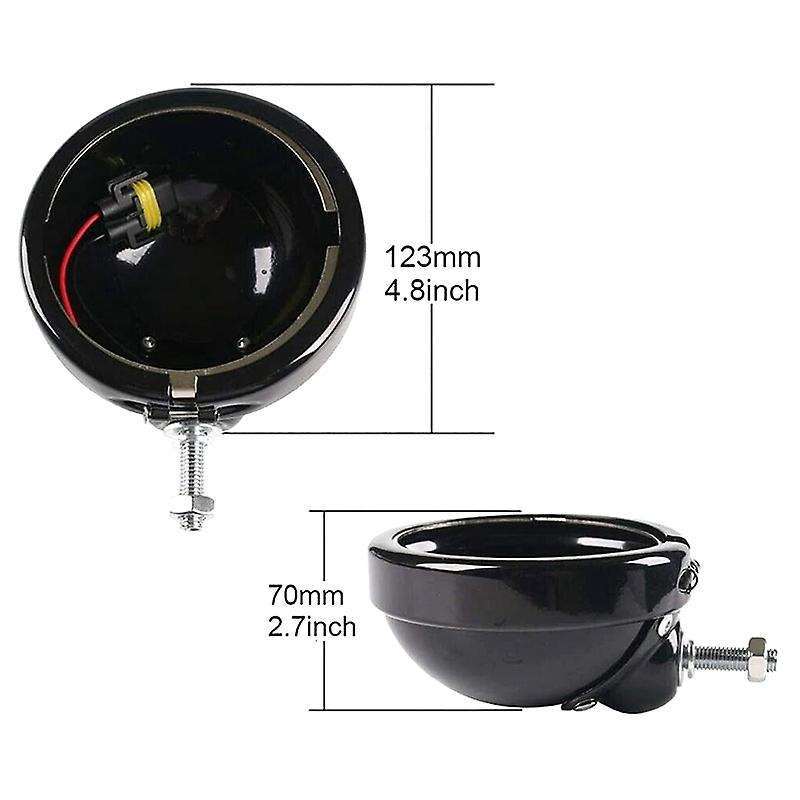 Motorcycle 4-1/2 Fog Lights Housing Bracket 4.5 Inch Led Passing Lamp Mount Ring Bucket Auxiliary La