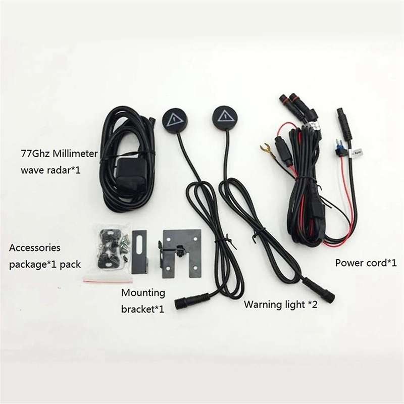 Motorcycle 77ghz Millimeter Wave Radar Blind Spot Detection System Blind Spot Monitoring Reversing R