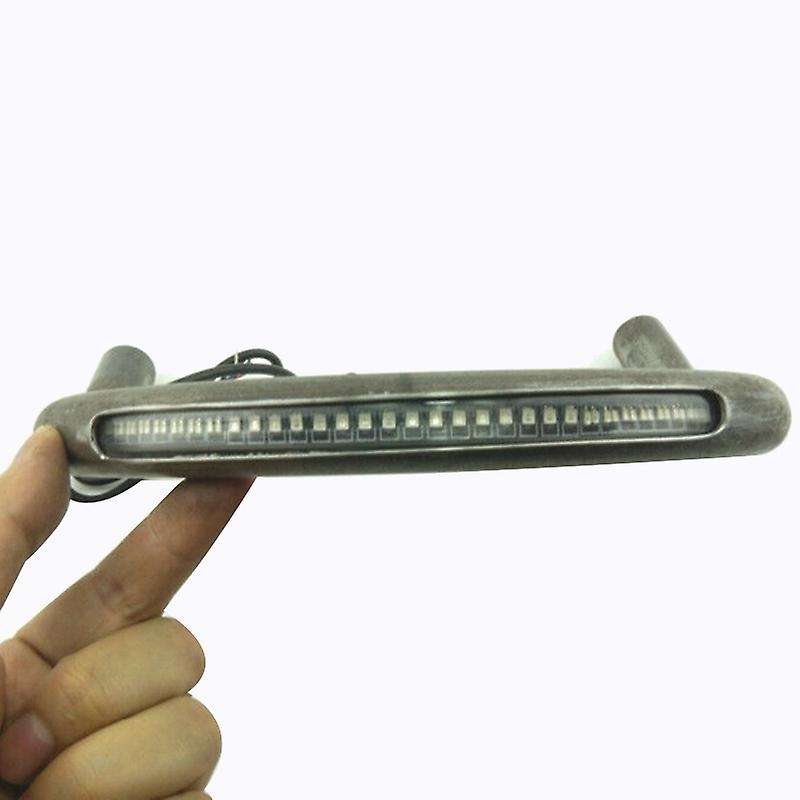 Motorcycle 7/8 Inch Cafe Rear Seat Frame Hoop Loop LED Brake Turn Tail Light Universal Modified