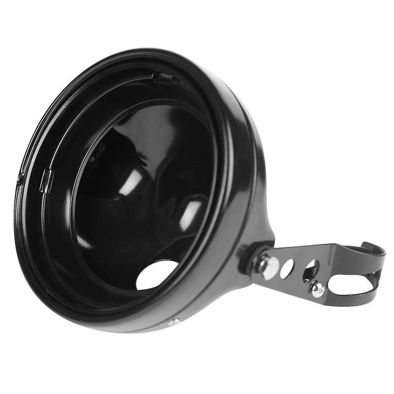 Motorcycle 7-Inch Headlight Lamp Housing Universal Modified Headlight Lamp Housing with Bracket