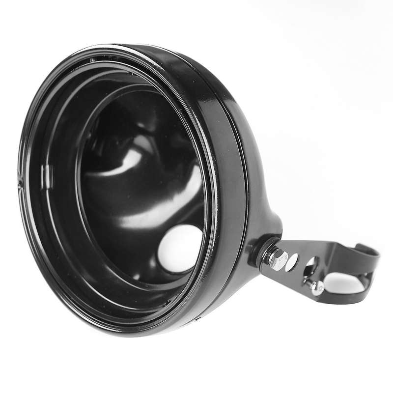 Motorcycle 7-Inch Headlight Lamp Housing Universal Modified Headlight Lamp Housing with Bracket