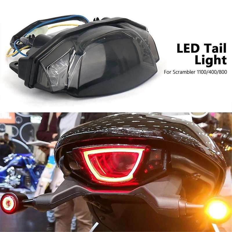 Motorcycle Accessories for SCRAMBLER 400 800 Scrambler 1100 LED Rear Tail Light Brake Flashing Turn