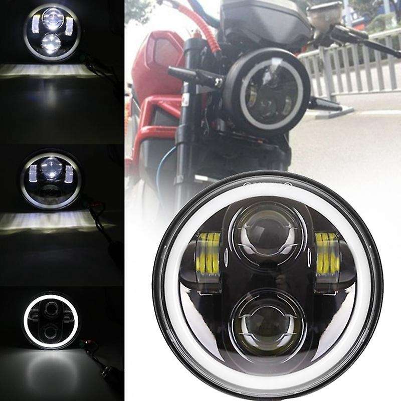 Motorcycle Accessories Headlight Fog Light Waterproof 5.75 Inch LED Headlight Bulb Light Kit Set for