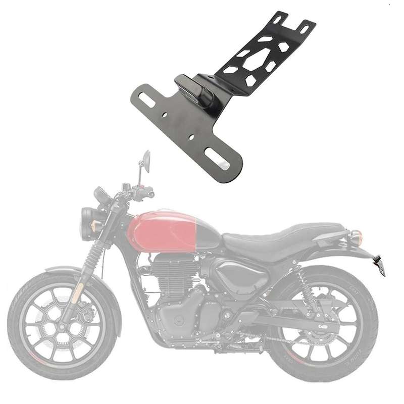 Motorcycle Accessories Tail Tidy Bracket Registration License Plate Holder for Hunter 350 2022-2024