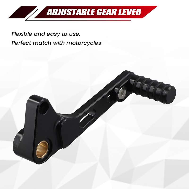 Motorcycle Adjustable Gear Shift Lever for 1200 S R 821 Shifter Pedal Foot Pegs CNC Aluminum Black