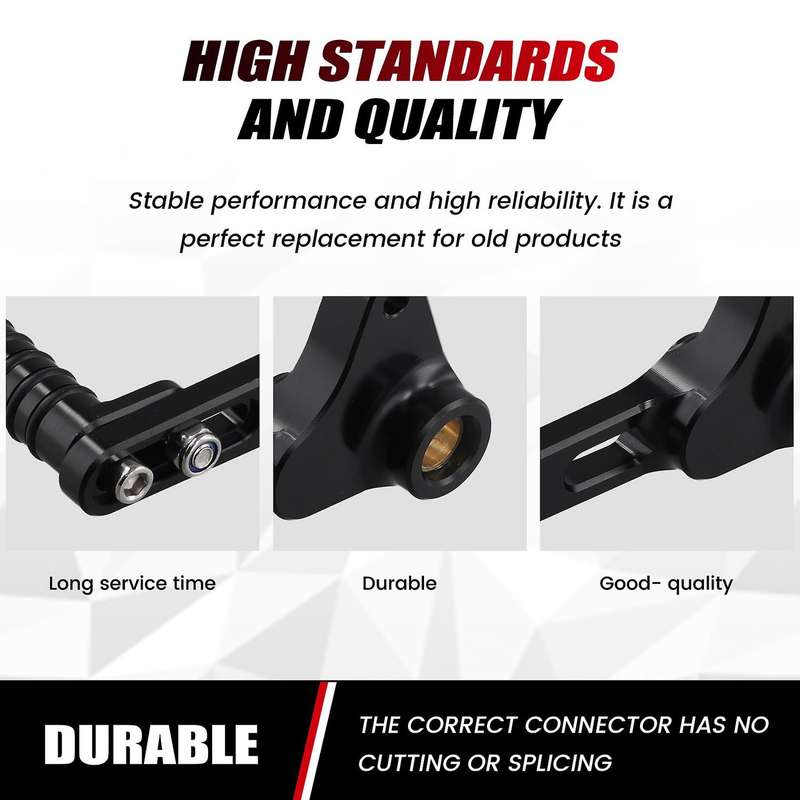 Motorcycle Adjustable Gear Shift Lever for 1200 S R 821 Shifter Pedal Foot Pegs CNC Aluminum Black