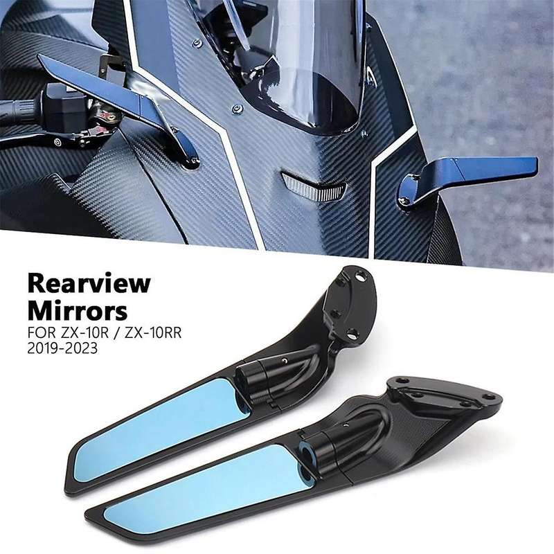 Motorcycle Adjustable Rearview Mirrors Wind Wing Mirror for Ninja Zx10r -10r Se Zx10rr -10rr 10 R Rr
