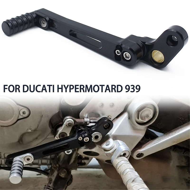 Motorcycle Adjustable Gear Shift Lever for Hypermotard 939 821 Shifter Pedal Foot Pegs CNC Aluminum