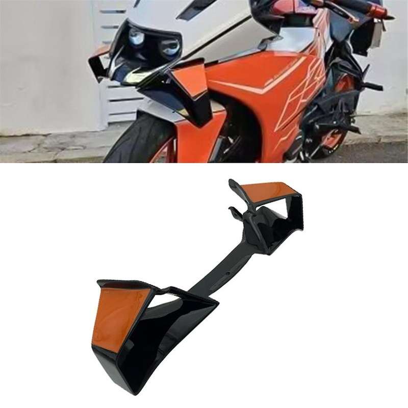Motorcycle Aerodynamic Winglets Fins Side Wind Wing Spoiler Fixed Wind Wing for RC390 RC16 RC8C 2014