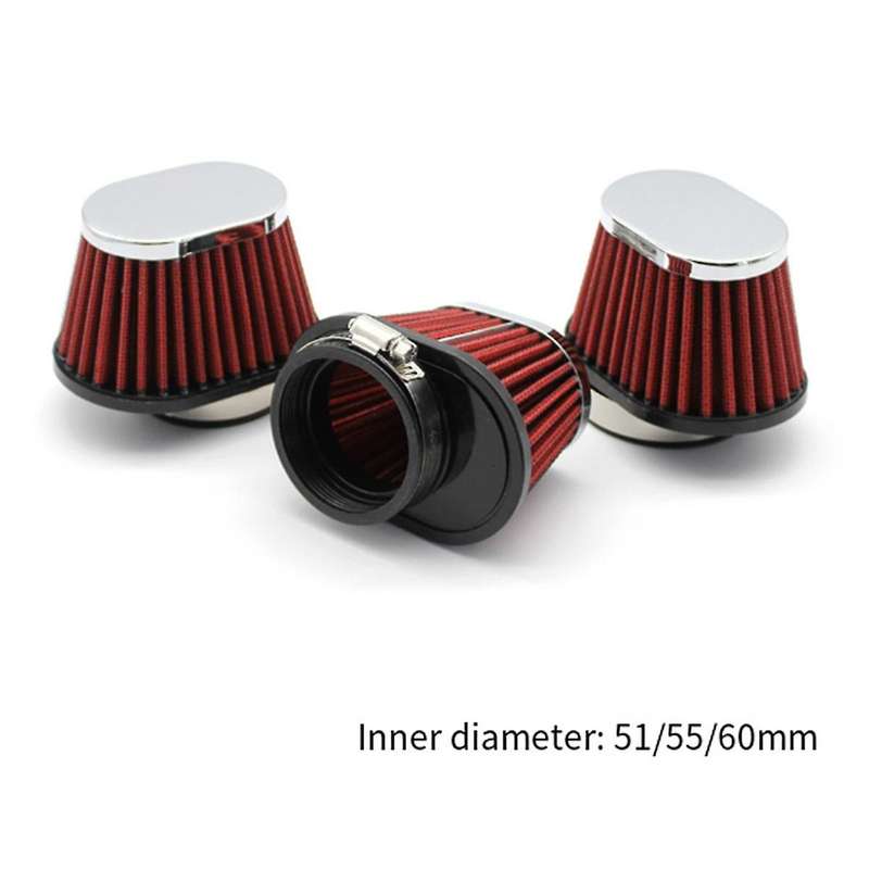 Motorcycle Air Filter 60mm for Universal Motorcycle Air Intake Filter Accessories