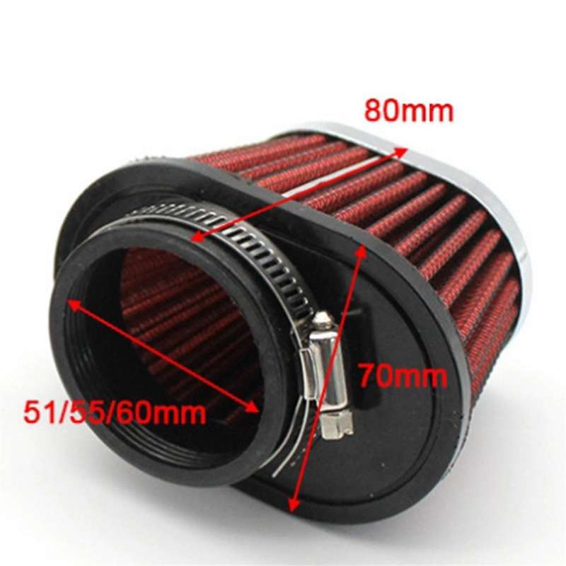 Motorcycle Air Filter 55mm for Universal Motorcycle Air Intake Filter Accessories