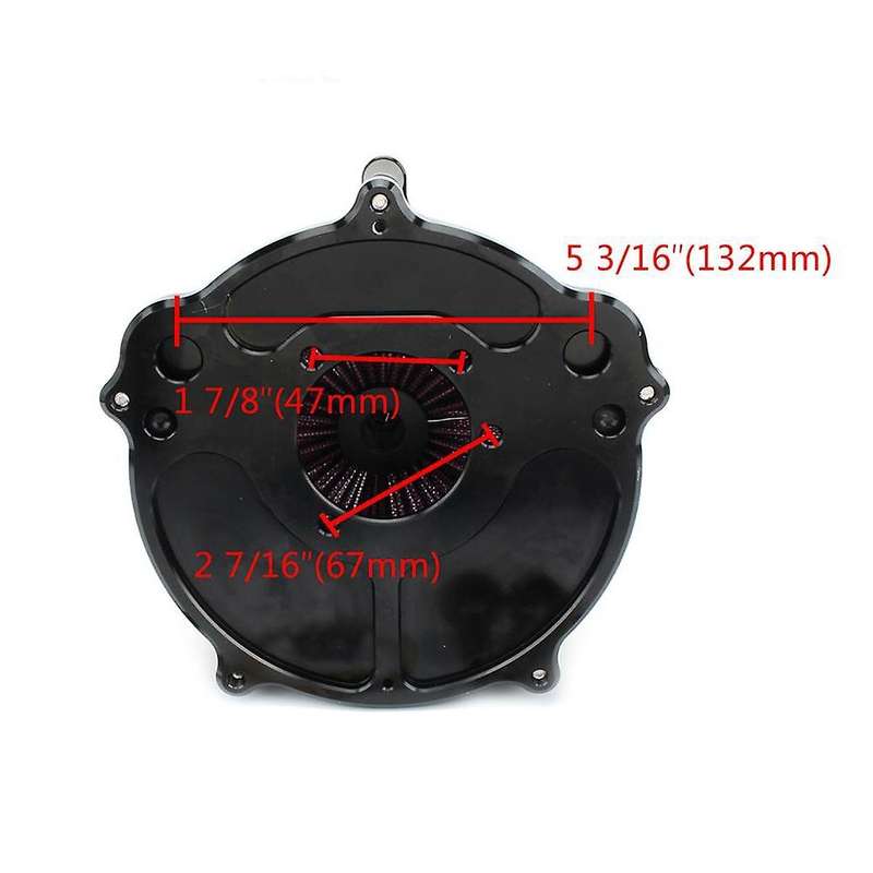 Motorcycle Air Filters Turbine Intake Air Cleaner System for Touring Road Street Glide Softail FXST