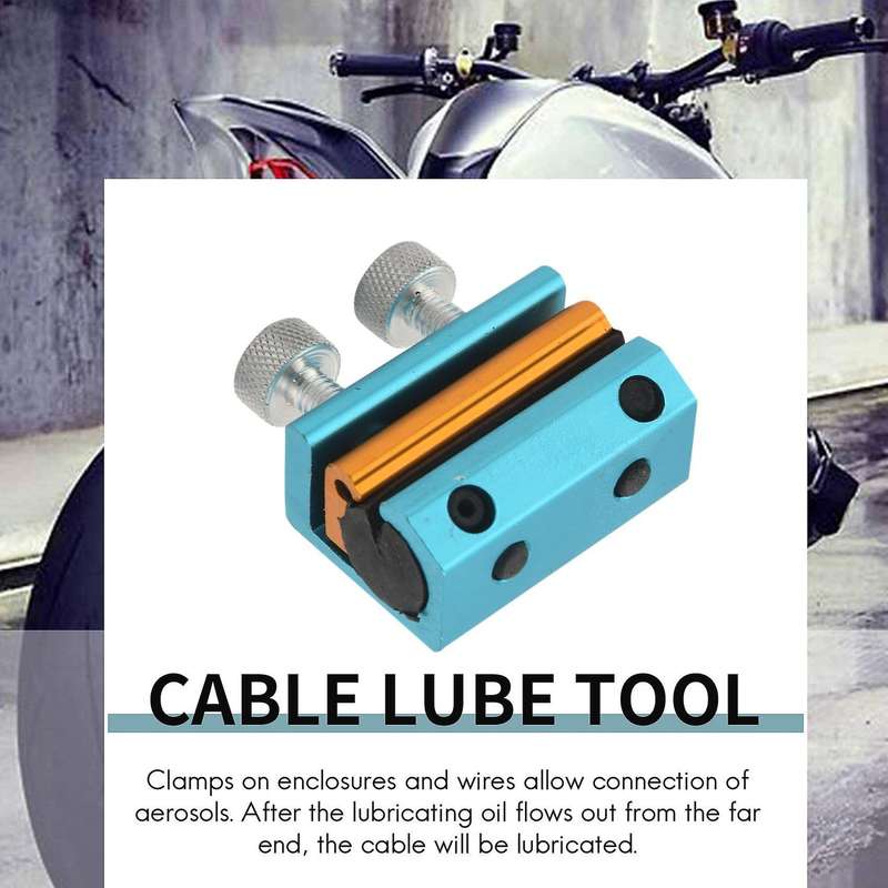 Motorcycle Aluminium Cable Lube Tool Cable Lubrication Wire Oiler Motorbike Brake Line Cable Refueli