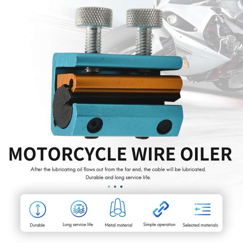 Motorcycle Aluminium Cable Lube Tool Cable Lubrication Wire Oiler Motorbike Brake Line Cable Refueli