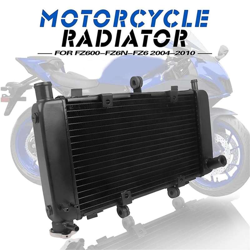 Motorcycle Aluminium Engine Radiator Cooler Cooling System Water Tank for FZ600 FZ6N FZ6 2004-2010