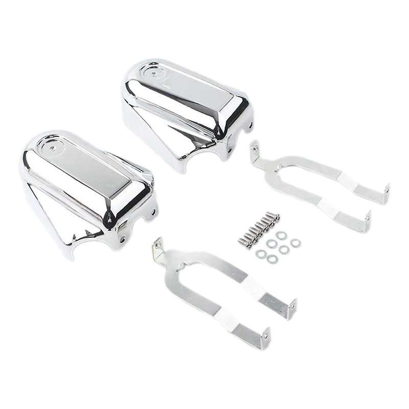 Motorcycle Bar Shield Rear Wheel Axle Covers Swingarm Cap for Softail Flstc Flstn Custom 2008-2017
