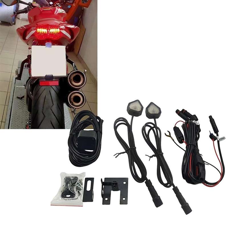Motorcycle Blind Spot Detection System 77ghz Millimeter Wave Radar Reversing Sensor Change Safe 50m