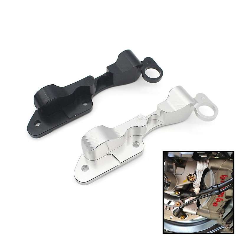 Motorcycle Caliper Adapter Code Brake Caliper Rotor Adapter Brackets for 6 Days Sei Giorni(Silver)
