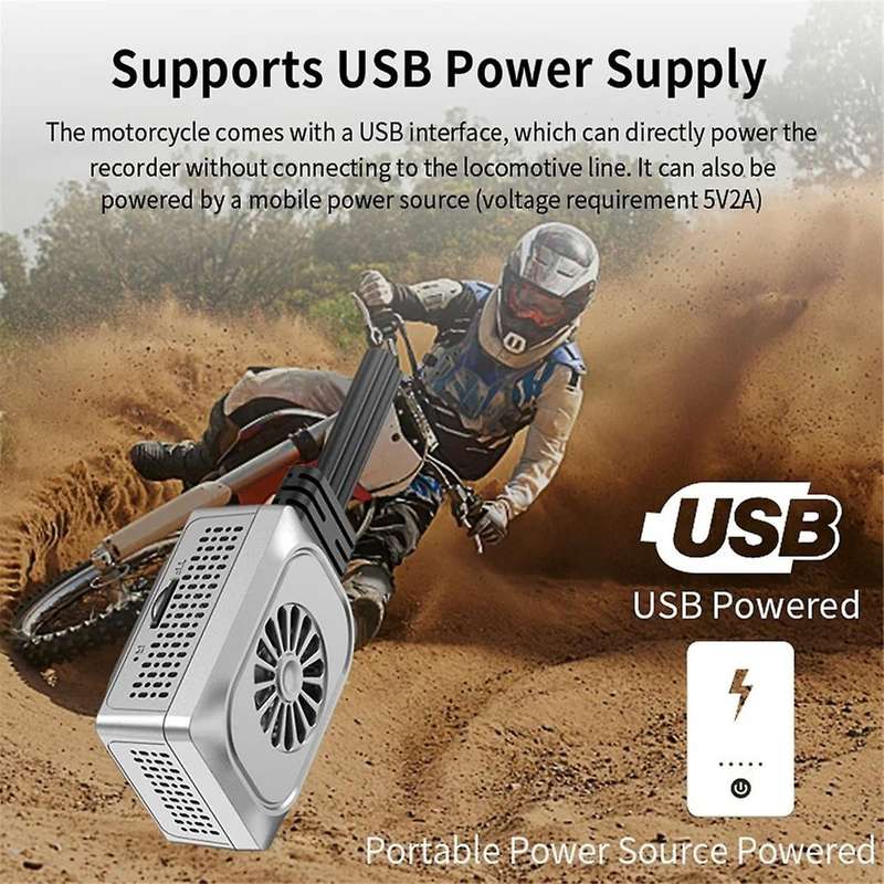 Motorcycle Camera WiFi No Screen Ultra HD 2K + 2K GPS Motocycle DVR 1440P Dual Lens Waterproof Moto